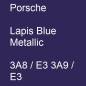 Preview: Porsche, Lapis Blue Metallic, 3A8 / E3 3A9 / E3.